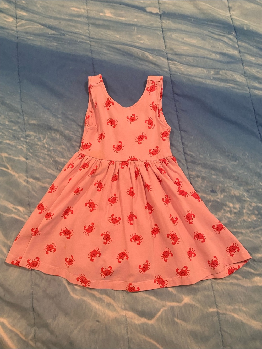 Hanna Andersson Pink Dress with Red Crab Print